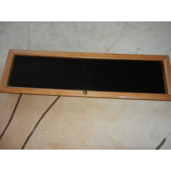 Two Flea Market Display Case Portable Wood with Handels,Velvet Lining 49" long - Picture 2 of 10